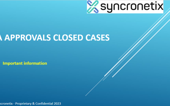 PA Approvals Closed Cases 